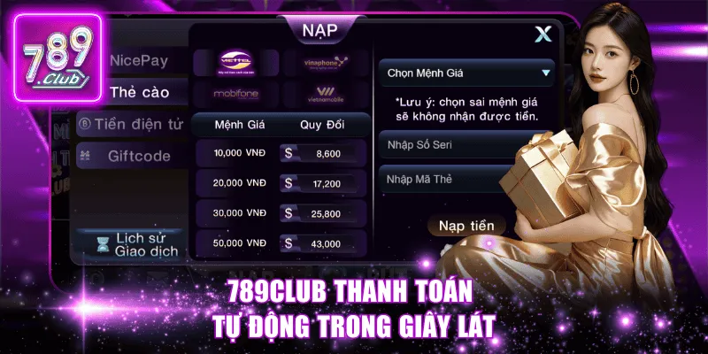789Club thanh toán tự động trong giây lát.